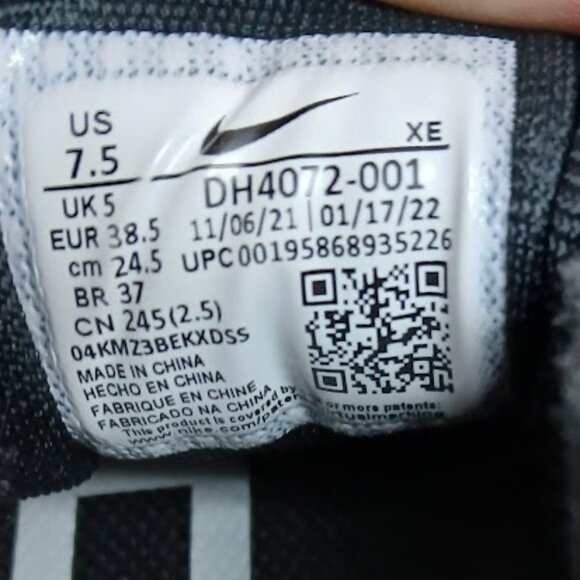 Nike Air Zoom Pegasus 39 Womens Size 7.5 Black White DH4072-001 EUC - Picture 13 of 16